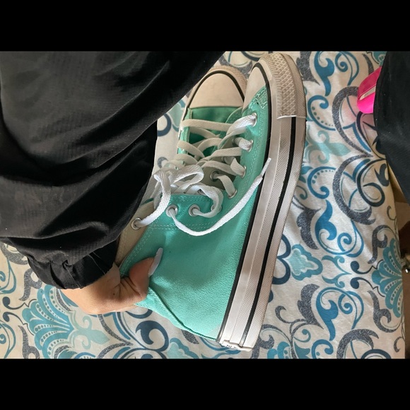 Turquoise converse - Picture 4 of 4